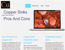 Tablet Screenshot of aboutcoppersinks.org